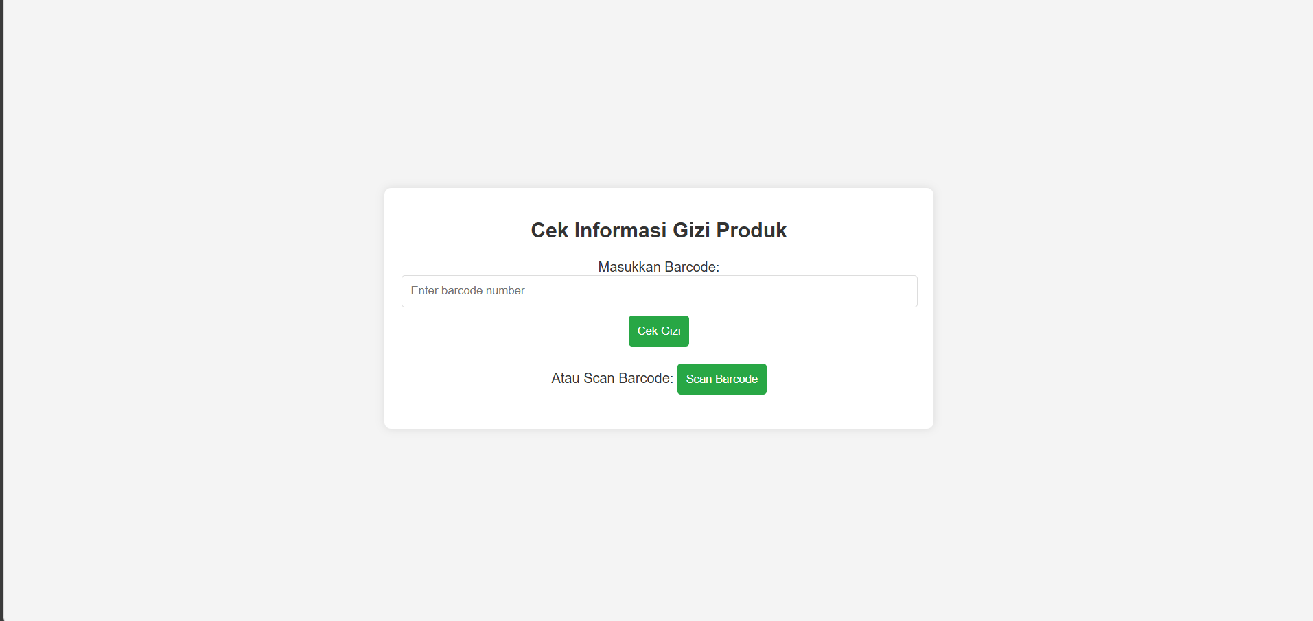 Cek Gizi