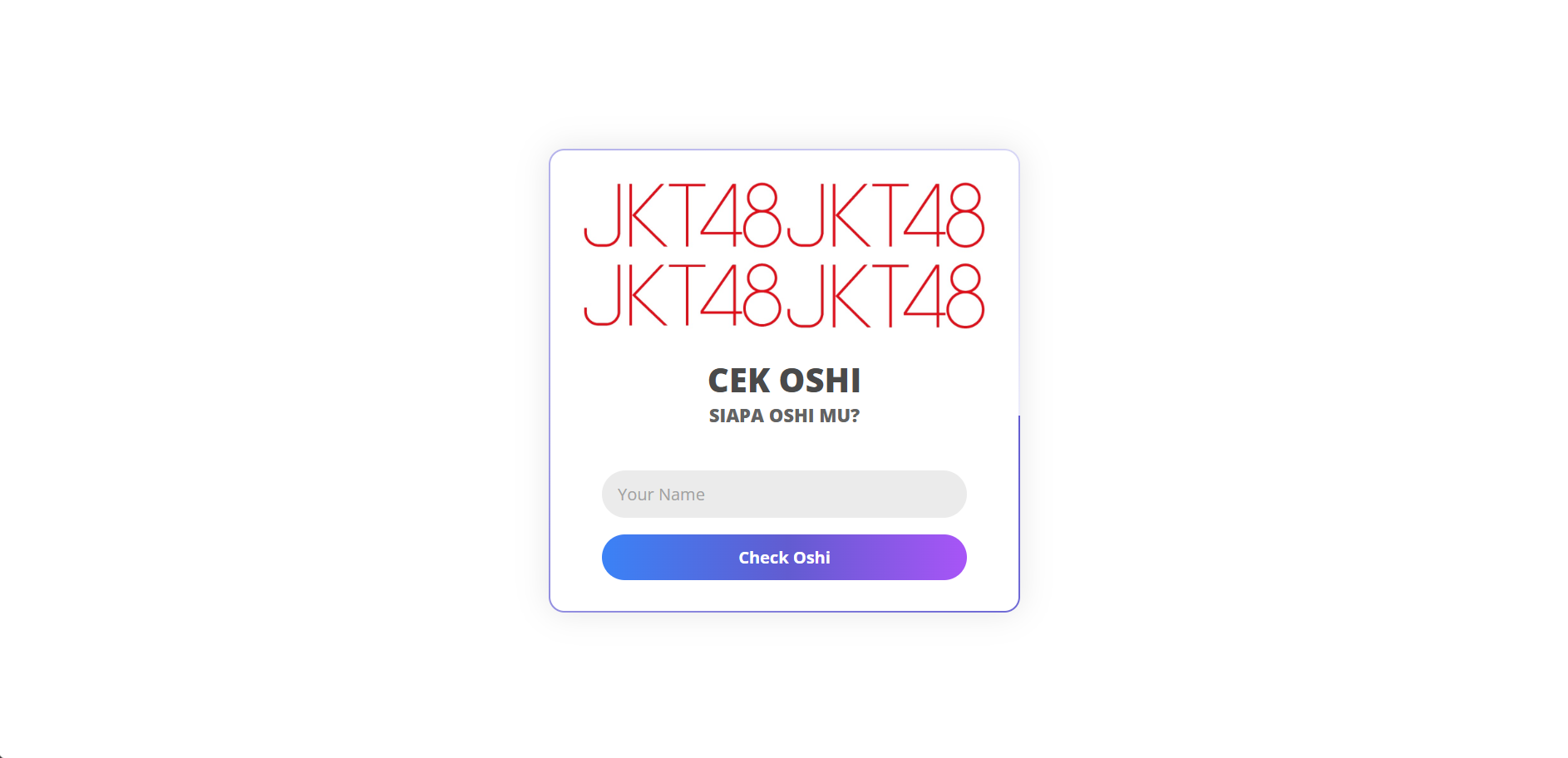 Cek Oshi